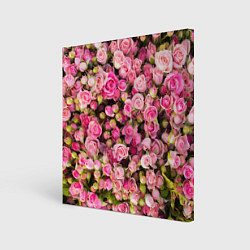 Холст квадратный Розовый рай, цвет: 3D-принт