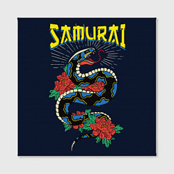 Холст квадратный Samurai Snake, цвет: 3D-принт — фото 2