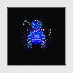 Холст квадратный Космический Скорпион, цвет: 3D-принт — фото 2