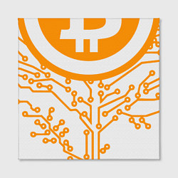 Холст квадратный Bitcoin Tree, цвет: 3D-принт — фото 2