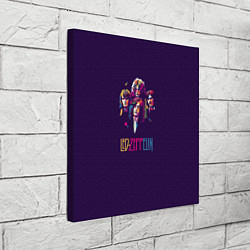 Холст квадратный Led Zeppelin Color, цвет: 3D-принт — фото 2