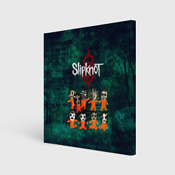 Холст квадратный Группа Slipknot, цвет: 3D-принт