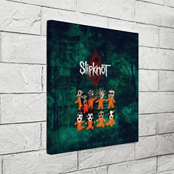 Холст квадратный Группа Slipknot, цвет: 3D-принт — фото 2