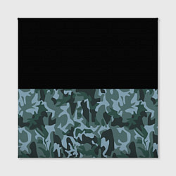 Холст квадратный Камуфляж: черный/синий, цвет: 3D-принт — фото 2