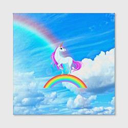 Холст квадратный Единорог, цвет: 3D-принт — фото 2
