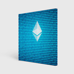 Холст квадратный Blue Ethereum, цвет: 3D-принт