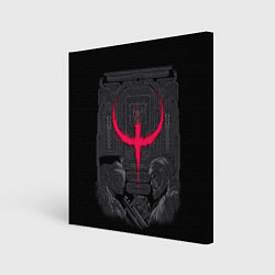 Холст квадратный Quake champions, цвет: 3D-принт