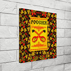 Холст квадратный Россия Хохлома, цвет: 3D-принт — фото 2