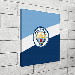 Холст квадратный FC Manchester City: Colors, цвет: 3D-принт — фото 2
