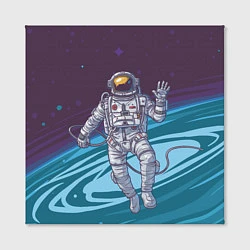 Холст квадратный Привет из космоса, цвет: 3D-принт — фото 2