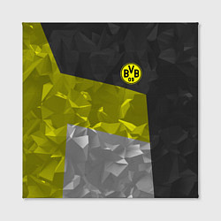 Холст квадратный BVB FC: Dark polygons, цвет: 3D-принт — фото 2