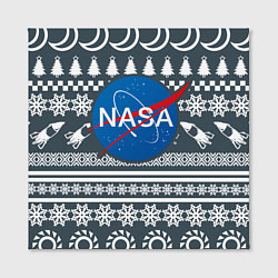 Холст квадратный NASA: New Year, цвет: 3D-принт — фото 2