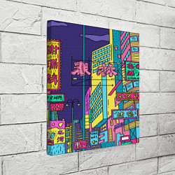 Холст квадратный Токио сити, цвет: 3D-принт — фото 2