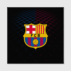 Холст квадратный FC Barcelona Lines цвета 3D-принт — фото 2