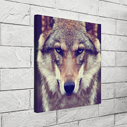 Холст квадратный Angry Wolf, цвет: 3D-принт — фото 2