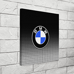Холст квадратный BMW 2018 Black and White IV, цвет: 3D-принт — фото 2