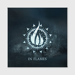Холст квадратный In Flames: Cold Fire цвета 3D-принт — фото 2