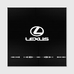 Холст квадратный Lexus: Black Abstract, цвет: 3D-принт — фото 2