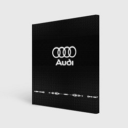 Холст квадратный Audi: Black Abstract, цвет: 3D-принт