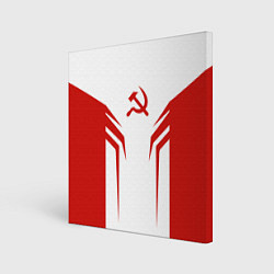 Холст квадратный СССР воин, цвет: 3D-принт