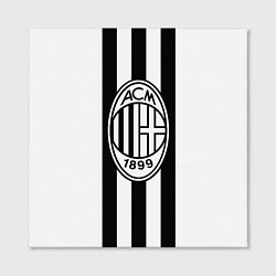 Холст квадратный AC Milan: Black & White, цвет: 3D-принт — фото 2