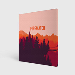Картина квадратная Firewatch: Orange Style