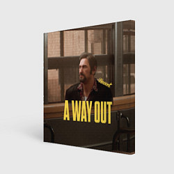 Холст квадратный Vincent: A Way Out, цвет: 3D-принт