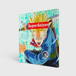 Холст квадратный DBZ: Super Saiyan, цвет: 3D-принт