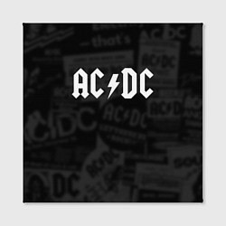 Холст квадратный AC/DC: Black Rock, цвет: 3D-принт — фото 2