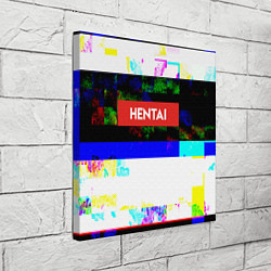 Холст квадратный Hentai Glitch 3, цвет: 3D-принт — фото 2