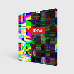 Холст квадратный SENPAI TV, цвет: 3D-принт