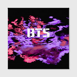 Холст квадратный BTS: Black & Pink, цвет: 3D-принт — фото 2