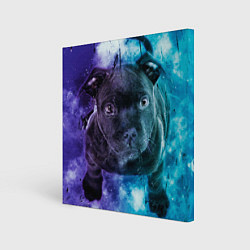 Холст квадратный Милый пёс, цвет: 3D-принт