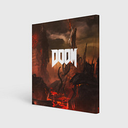 Холст квадратный DOOM: Eternal, цвет: 3D-принт