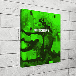Холст квадратный Minecraft: Green World, цвет: 3D-принт — фото 2