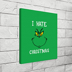 Холст квадратный I hate christmas, цвет: 3D-принт — фото 2