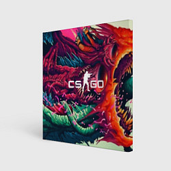 Холст квадратный CS:GO Hyper Beast Skin, цвет: 3D-принт