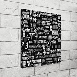 Холст квадратный Истинный геймер, цвет: 3D-принт — фото 2