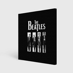 Холст квадратный The Beatles: Black Side, цвет: 3D-принт