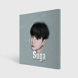 Холст квадратный BTS Suga, цвет: 3D-принт