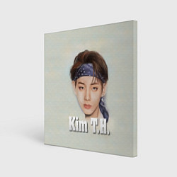 Холст квадратный BTS Kim T.H., цвет: 3D-принт