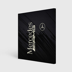 Холст квадратный Mercedes AMG: Black Edition, цвет: 3D-принт