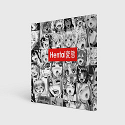 Холст квадратный Hentai - collage, цвет: 3D-принт