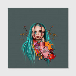 Холст квадратный BILLIE EILISH, цвет: 3D-принт — фото 2