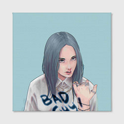 Холст квадратный Billie Eilish: Bad Guy, цвет: 3D-принт — фото 2