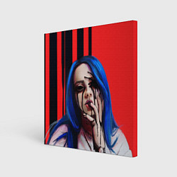 Холст квадратный Billie Eilish: Demon, цвет: 3D-принт