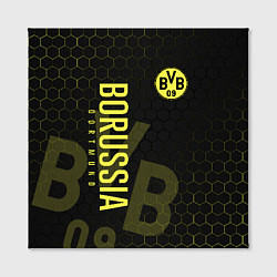Холст квадратный Боруссия Дортмунд honeycomb, цвет: 3D-принт — фото 2