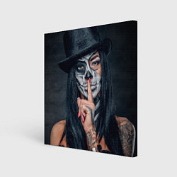 Картина квадратная Девушка halloween