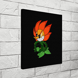 Холст квадратный Cuphead - Кэгни Гвоздика, цвет: 3D-принт — фото 2
