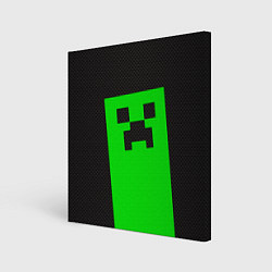 Холст квадратный MINECRAFT карбон, цвет: 3D-принт